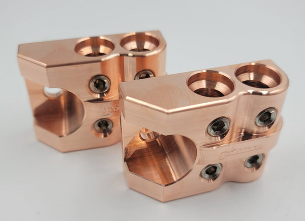 Copper battery clearance connectors