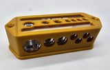 Cased 1/0 to 2-4 gauge and 4-8 gauge distribution blocks