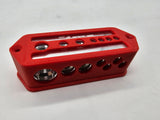 Cased 1/0 to 2-4 gauge and 4-8 gauge distribution blocks