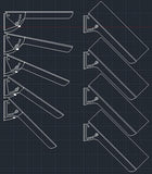 Adjustable Back wall or floor mount amplifier racks