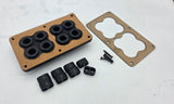 Speaker box terminal plates , wire pass through