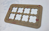 Speaker box terminal plates , wire pass through router templates
