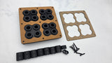 Speaker box terminal plates , wire pass through