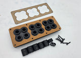 Speaker box terminal plates , wire pass through