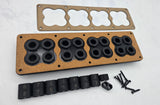 Speaker box terminal plates , wire pass through