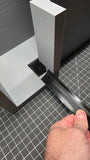 Port outside corner piece for 1" inside corner radius