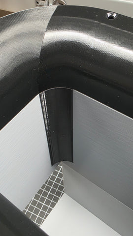 inside corner radius port pieces