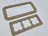 Speaker box terminal plates , wire pass through router templates