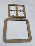 Speaker box terminal plates , wire pass through router templates