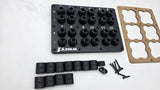 Speaker box terminal plates , wire pass through
